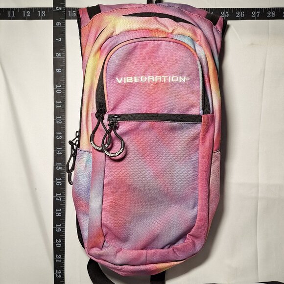 Vibedration Hydration Backpack w/o bladder Multicolor/Pink washed out color-Used